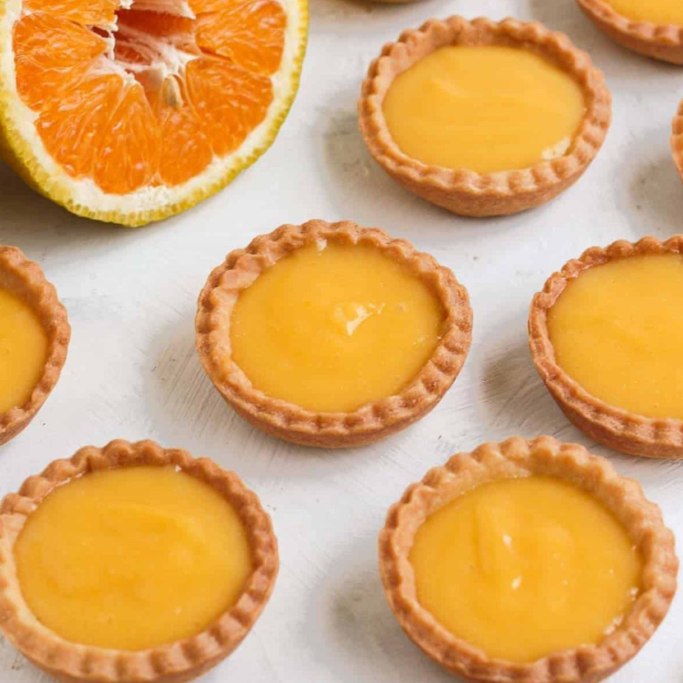 Mini Orange Blossom Honey Tart