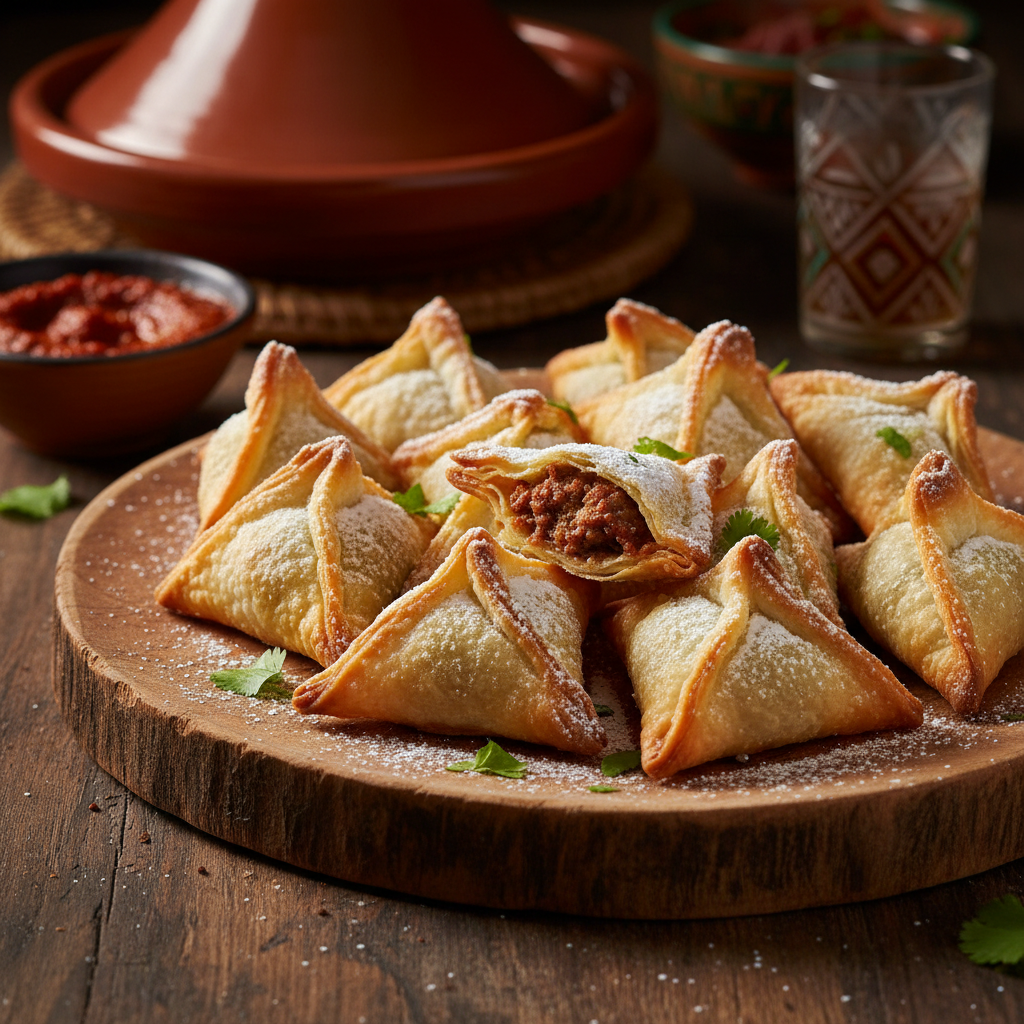 Mini Briwat - Crispy Moroccan pastry