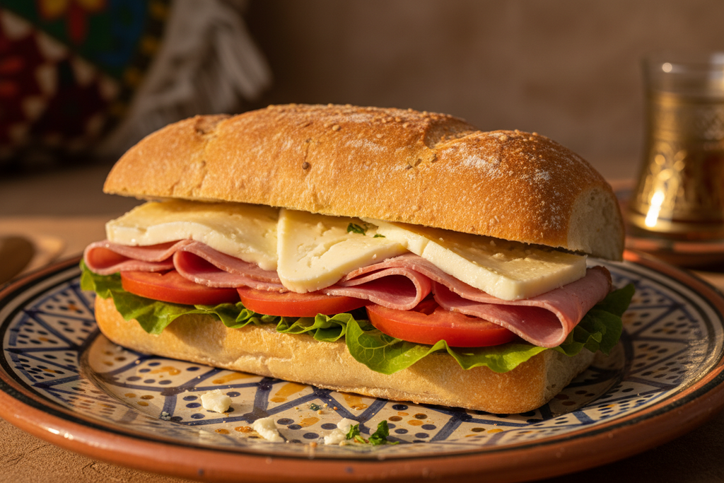 Sandwich Fromage Jambon - cheese and ham sandwich